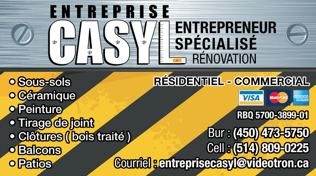 Entreprise Casyl | 218 Rue de Marseille, Saint-Eustache, QC J7P 5G3, Canada | Phone: (514) 809-0225