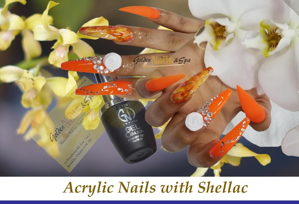 Golden Nails and Spa | 16 Winchester Rd E #4, Whitby, ON L1M 1B3, Canada | Phone: (905) 655-9099
