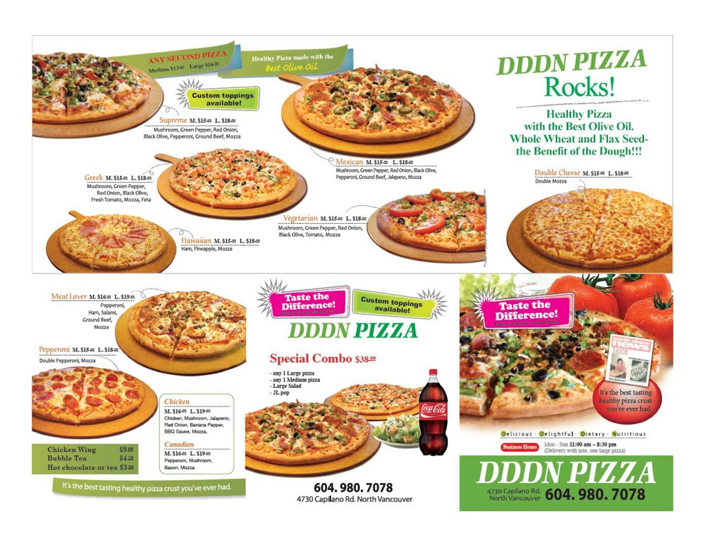 DDDN Pizza Noth Vancouver | 4730 Capilano Rd, North Vancouver, BC V7R 4K3, Canada | Phone: (604) 980-7078