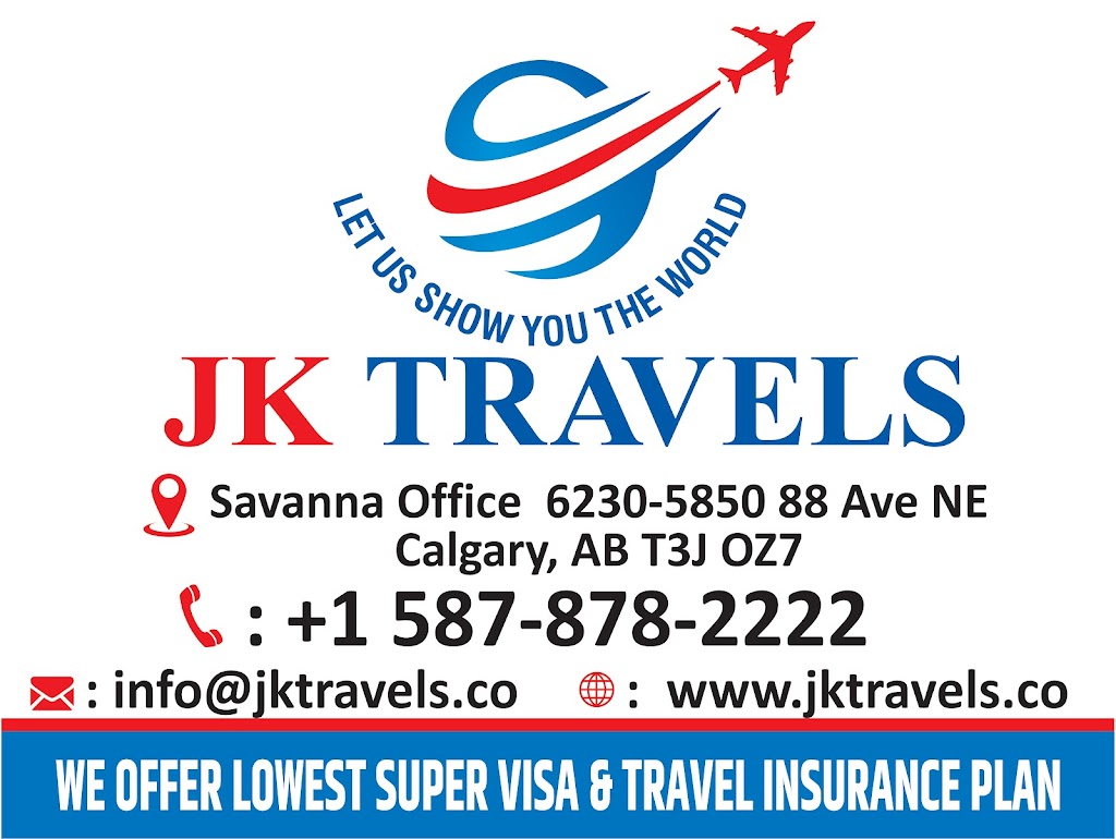 JK Travels | 5850 88 Ave NE Unit 6230, Calgary, AB T3J 0Z7, Canada | Phone: (587) 878-2222
