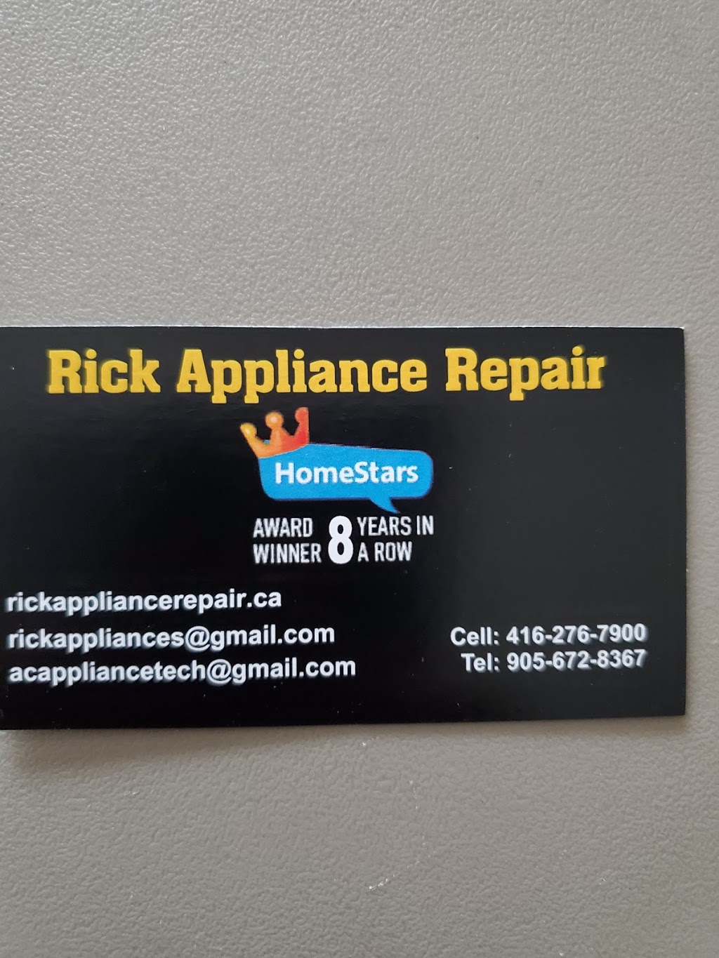 Rick appliances repair | 3345 Michaud Ave, Mississauga, ON L4T 1P9, Canada | Phone: (416) 276-7900