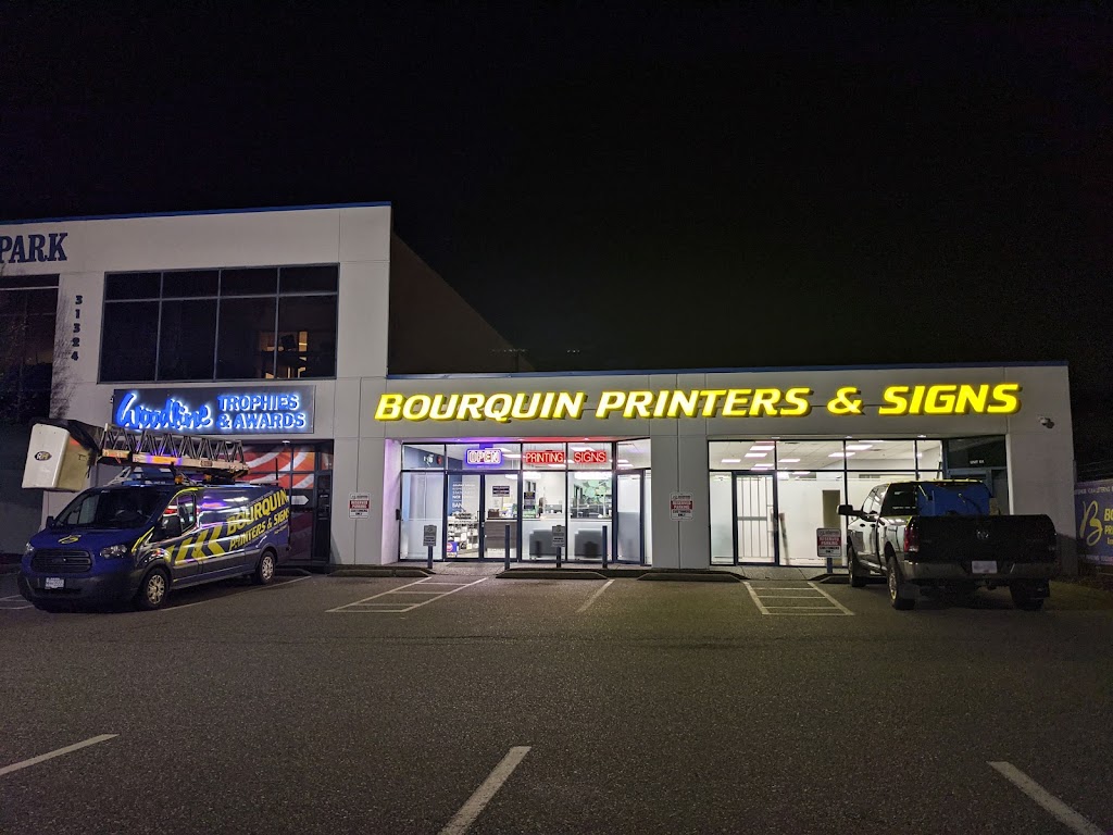 Bourquin Printers & Signs | 31324 Peardonville Rd, Abbotsford, BC V2T 6K8, Canada | Phone: (604) 859-7559