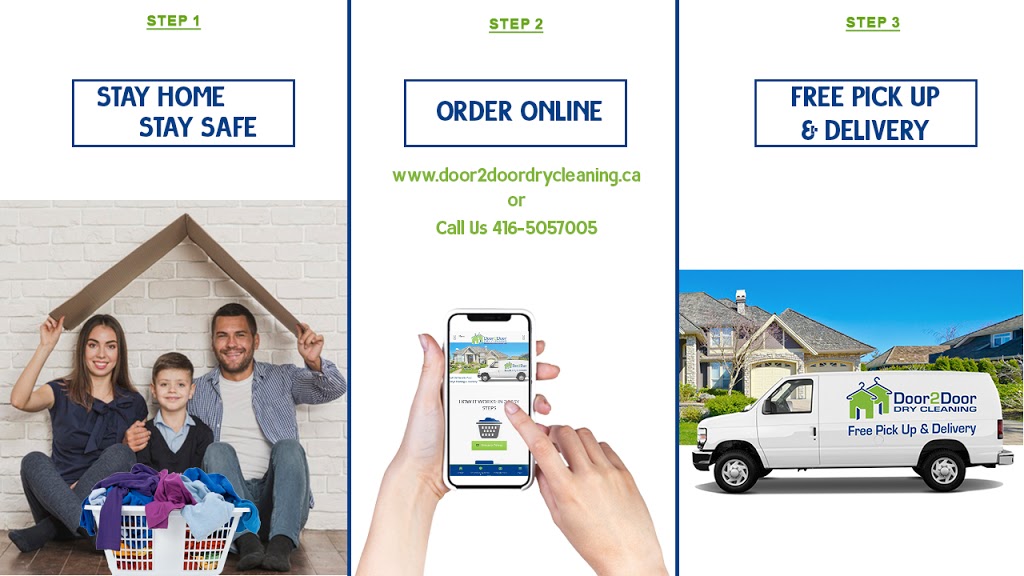 Door2Door Dry Cleaning | 5, 18 Ringwood Dr #207, Whitchurch-Stouffville, ON L4A 0N2, Canada | Phone: (905) 640-0321