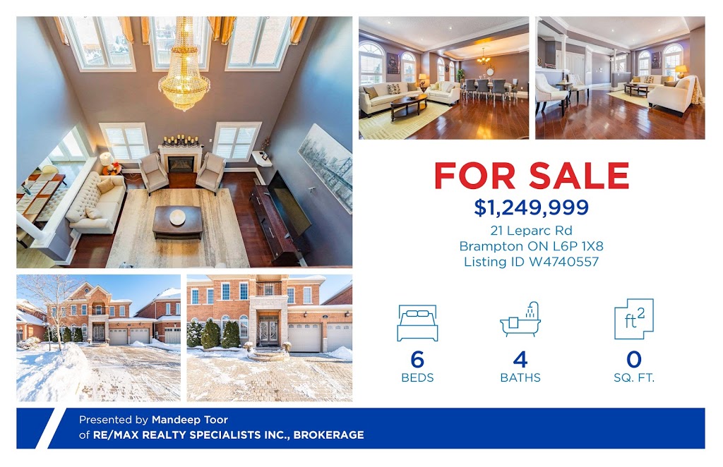Mandeep Toor Realtor | 52 Wishing Well Cres, Caledon, ON L7C 3R3, Canada | Phone: (416) 731-7774