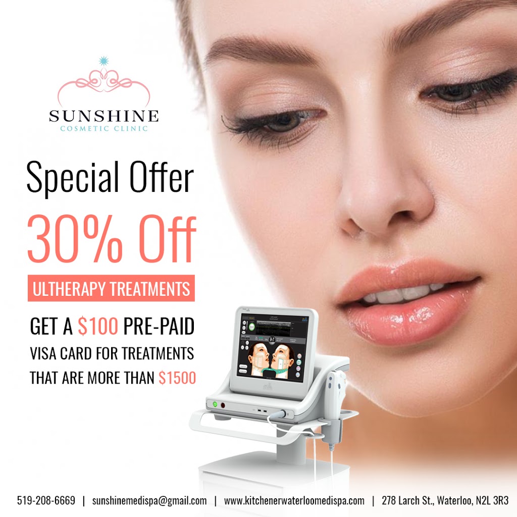 Sunshine Kitchener Waterloo Cosmetic Clinic & Medi Spa | 278 Larch St, Waterloo, ON N2L 3R3, Canada | Phone: (226) 929-6609