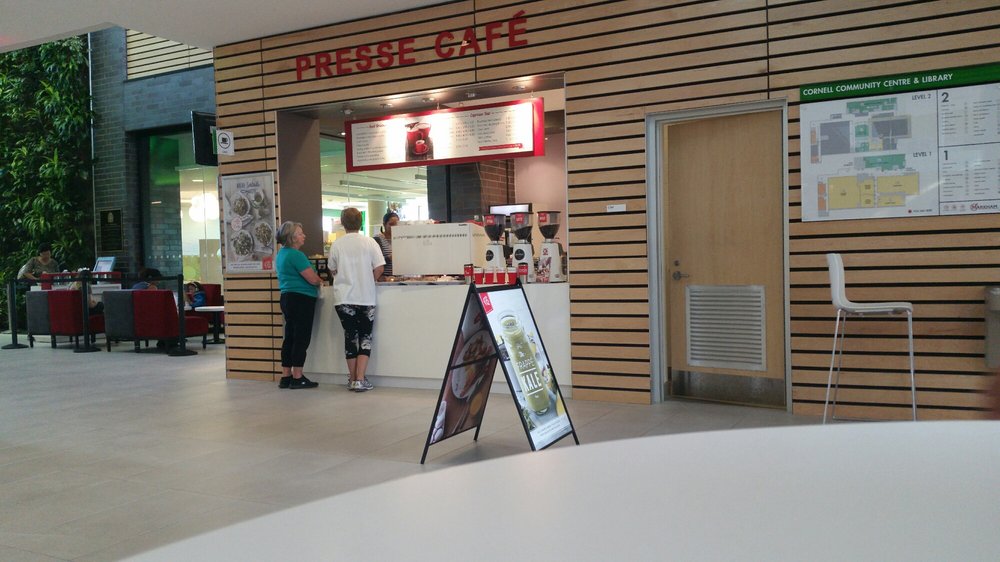Presse Cafe Cornell | 3201 Bur Oak Ave, Markham, ON L6B 0T2, Canada | Phone: (905) 554-0226