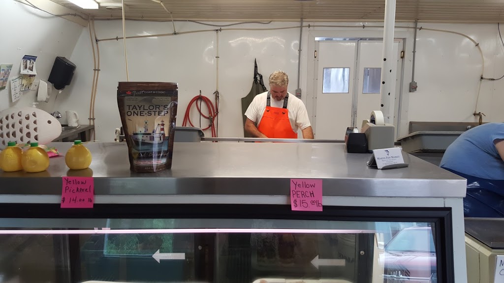 Martins Fish Market | point of interest | 8 Bridge St, Port Burwell, ON N0J 1T0, Canada | 5198744877 OR +1 519-874-4877