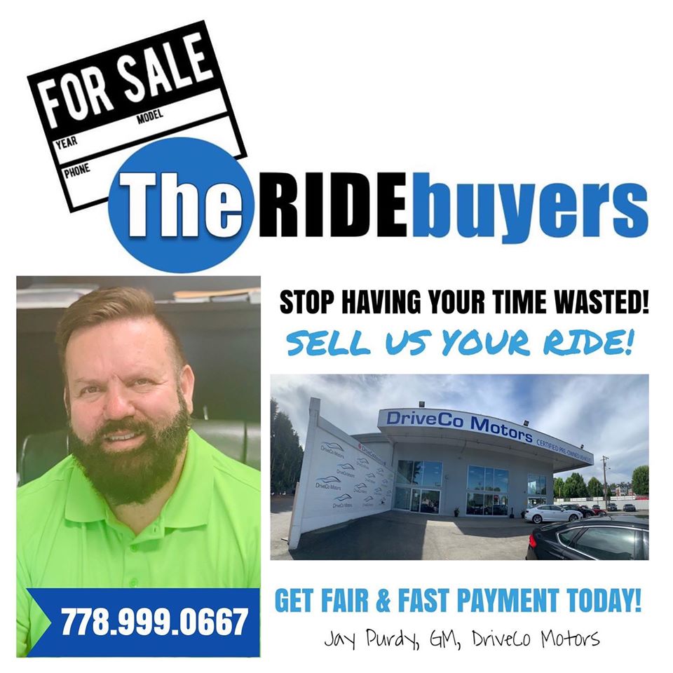 The Ride Buyers | c/o DriveCo Motors, 688 Lougheed Hwy. Unit 1, Coquitlam, BC V3K 3S6, Canada | Phone: (778) 999-0667