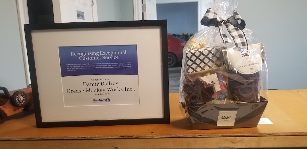 Grease Monkey Works inc | 484 Dundas St N, Cambridge, ON N1R 5R7, Canada | Phone: (548) 288-4130