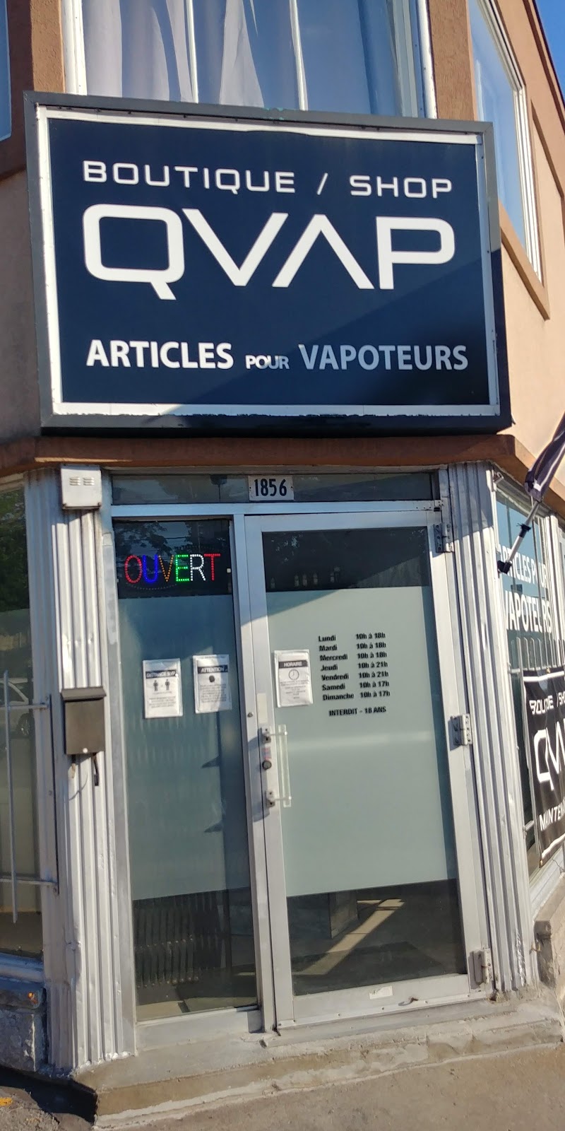 QVAP Articles pour Vapoteurs | 1856 Rue Fleury E, Montréal, QC H2B 1H7, Canada | Phone: (514) 382-7827