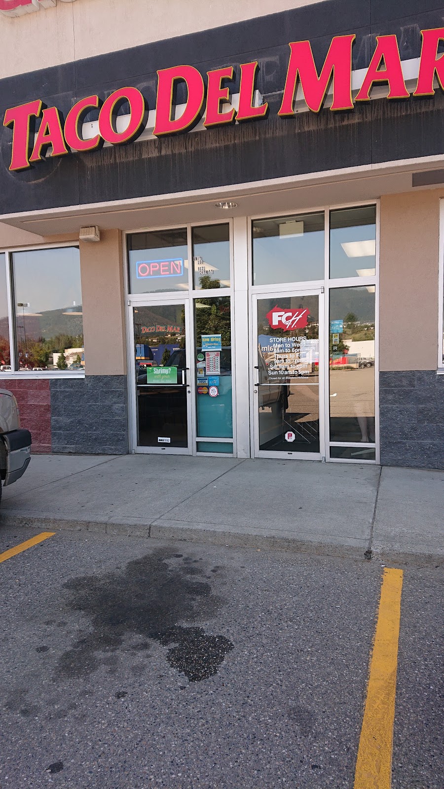 Taco Del Mar | 5721, 150 24 St #150, Vernon, BC V1T 9T4, Canada | Phone: (250) 542-3990