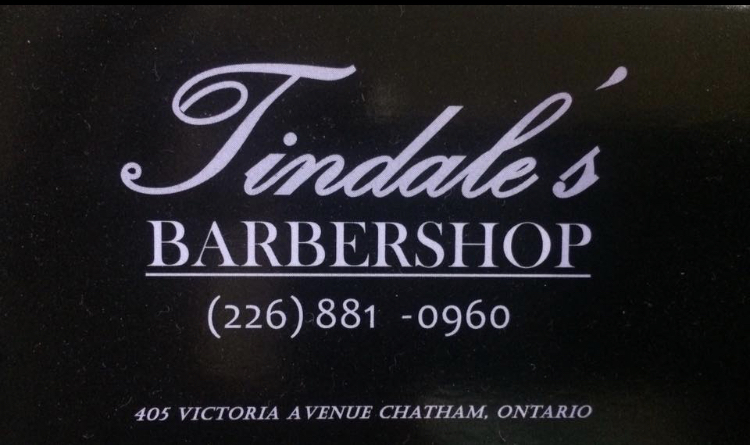 Tindale’s Barbershop | 405 Victoria Ave, Chatham, ON N7L 3B2, Canada | Phone: (226) 881-0960