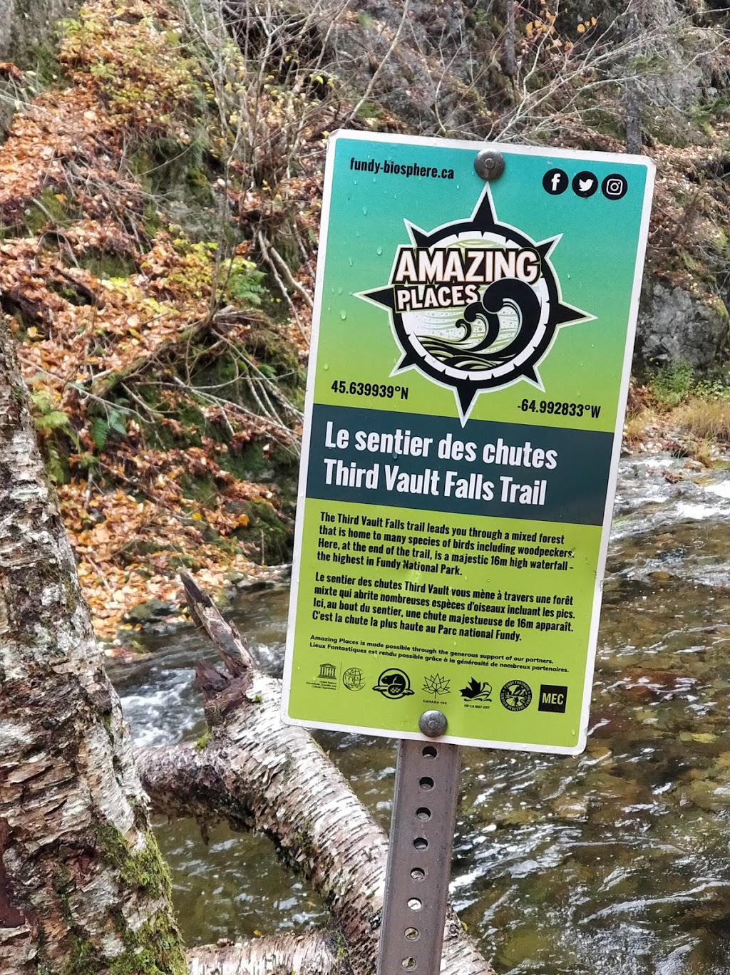 Third Vault Falls - UNESCO Fundy Biosphere Reserve Amazing Place | Alma Parish, NB E4H, Canada | Phone: (506) 874-3272