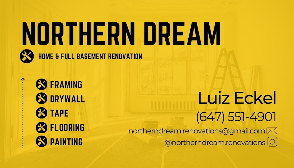 Northern Dream Renovations | 135 Hardcastle Dr, Cambridge, ON N1S 0B6, Canada | Phone: (647) 551-4901