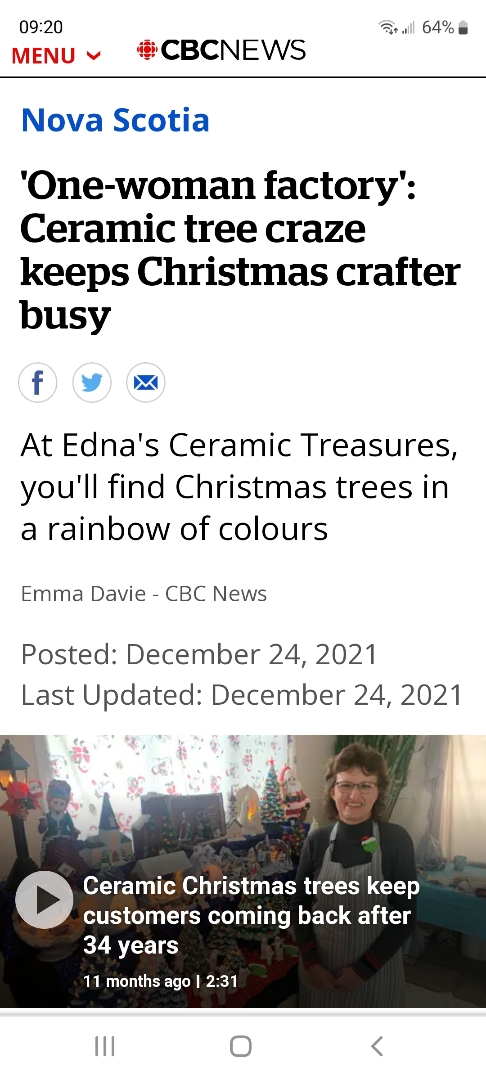 Ednas Ceramic Treasures | NS-329, Blandford, NS B0J 1T0, Canada | Phone: (902) 228-2543
