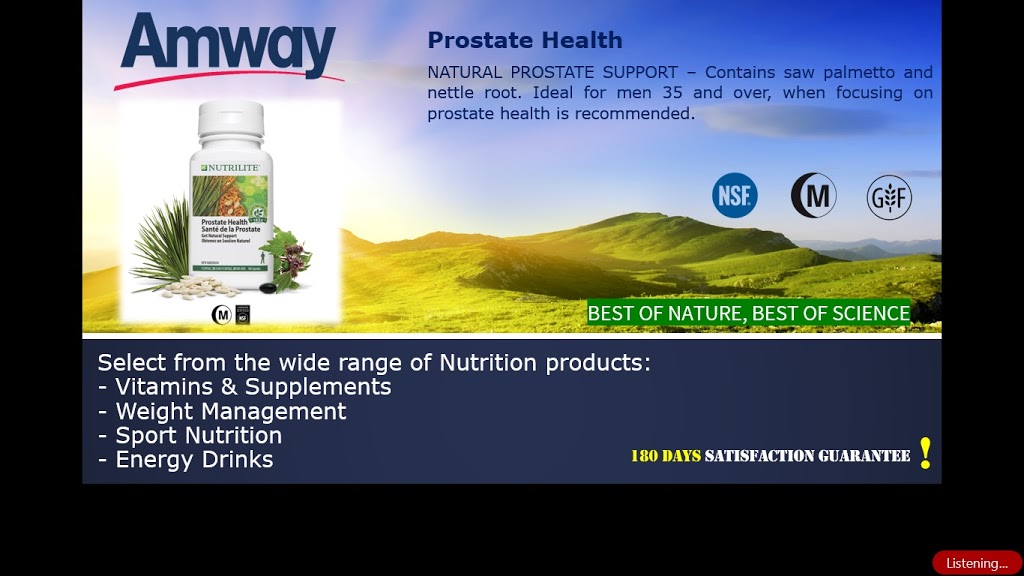 Amway Authorized Distributor | 181 Sabina Dr, Oakville, ON L6H 0L4, Canada | Phone: (437) 779-1977