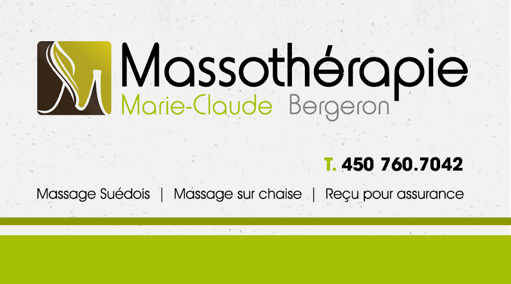 Massothérapie Marie-Claude Bergeron | 190 Route Principale, Saint-Damien, QC J0K 2E0, Canada | Phone: (450) 760-7042