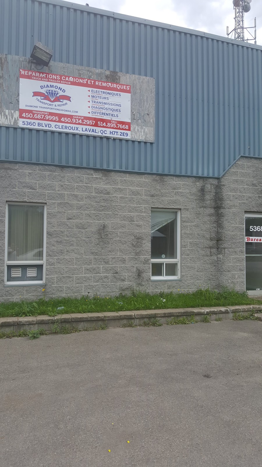 DIAMOND TRANSPORT AND REPIAR | 5368 Boulevard Cléroux, Laval, QC H7T 2E9, Canada | Phone: (450) 934-2957