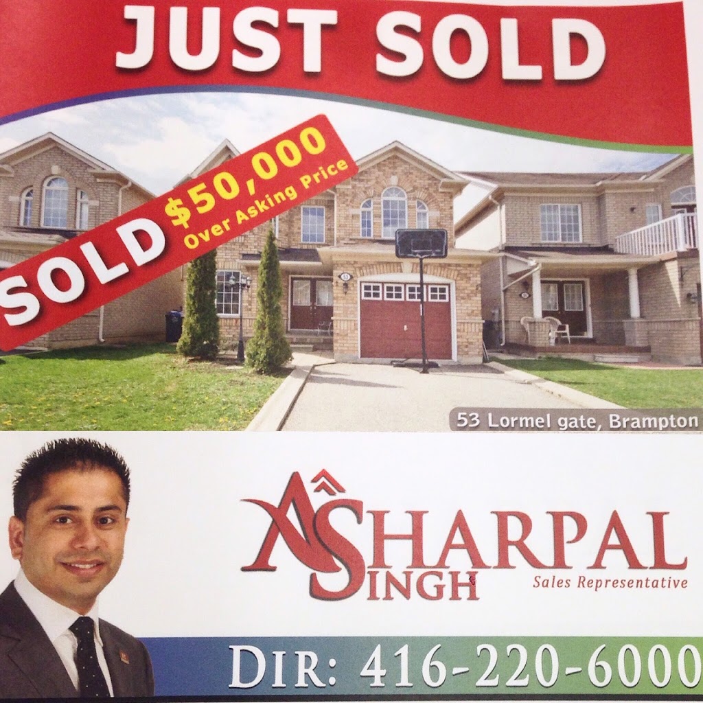 Asharpal Singh Real Estate Salesperson | 6980 Maritz Dr #8, Mississauga, ON L5W 1Z3, Canada | Phone: (416) 220-6000