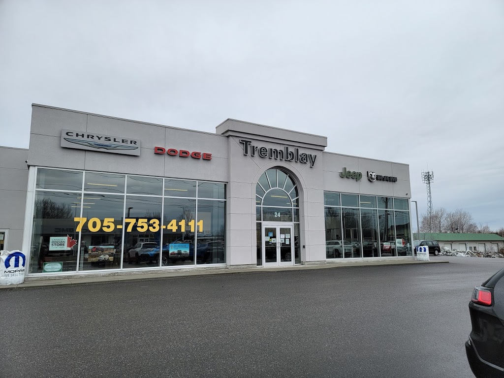 Tremblay Chrysler Dodge Jeep Ram Inc. | 24 Front St, Sturgeon Falls, ON P2B 3L4, Canada | Phone: (705) 753-4111