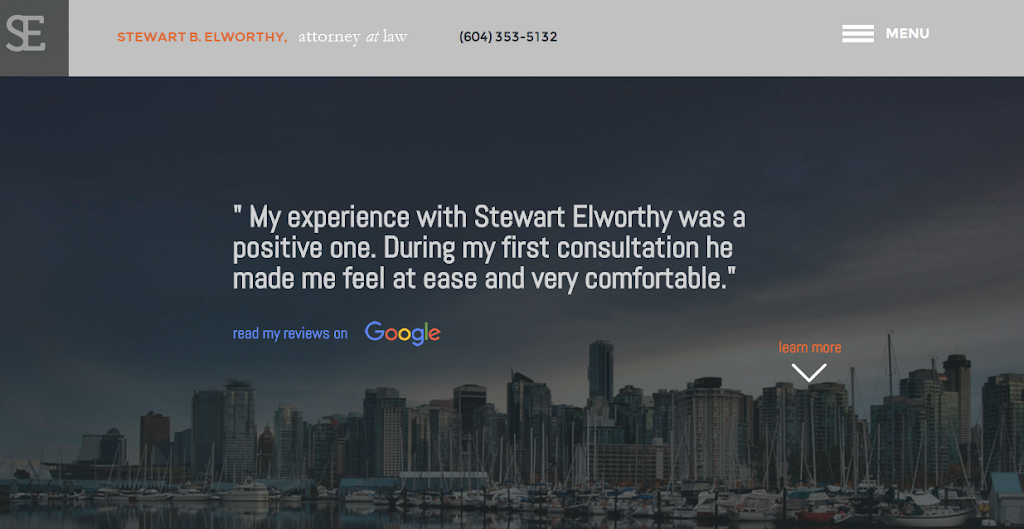 Stewart Elworthy | 585 16th St #201, West Vancouver, BC V7V 3R7, Canada | Phone: (604) 353-5132