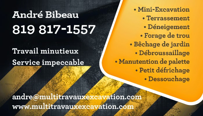 Multi-Travaux Excavation-Déneigement | route 122, Saint-Cyrille-de-Wendover, QC J1Z 1Z4, Canada | Phone: (819) 817-1557