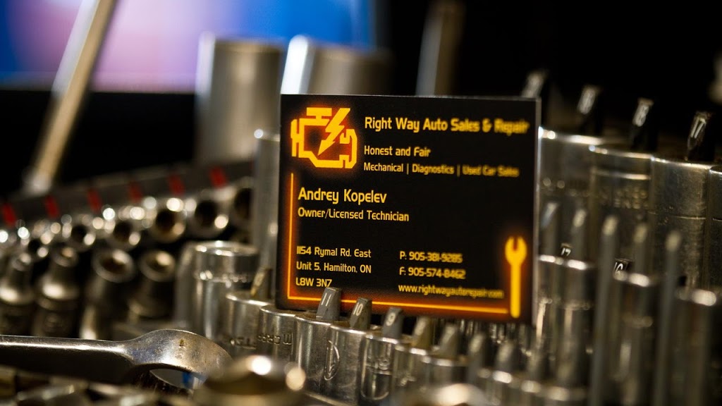 Right Way Auto Repair | 1154 Rymal Rd E Unit #5, Hamilton, ON L8W 3N7, Canada | Phone: (905) 381-9285
