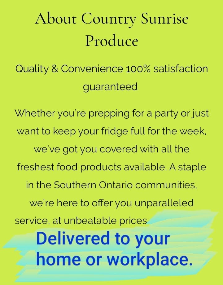 Country Sunrise Produce | 7725 Haggerty Rd, Bothwell, ON N0P 1C0, Canada | Phone: (226) 349-9355