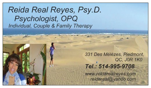 Reida Real Reyes, Psy.D. Psychologue OPQ | 331 Chemin des Mélèzes, Piedmont, QC J0R 1K0, Canada | Phone: (514) 995-9708