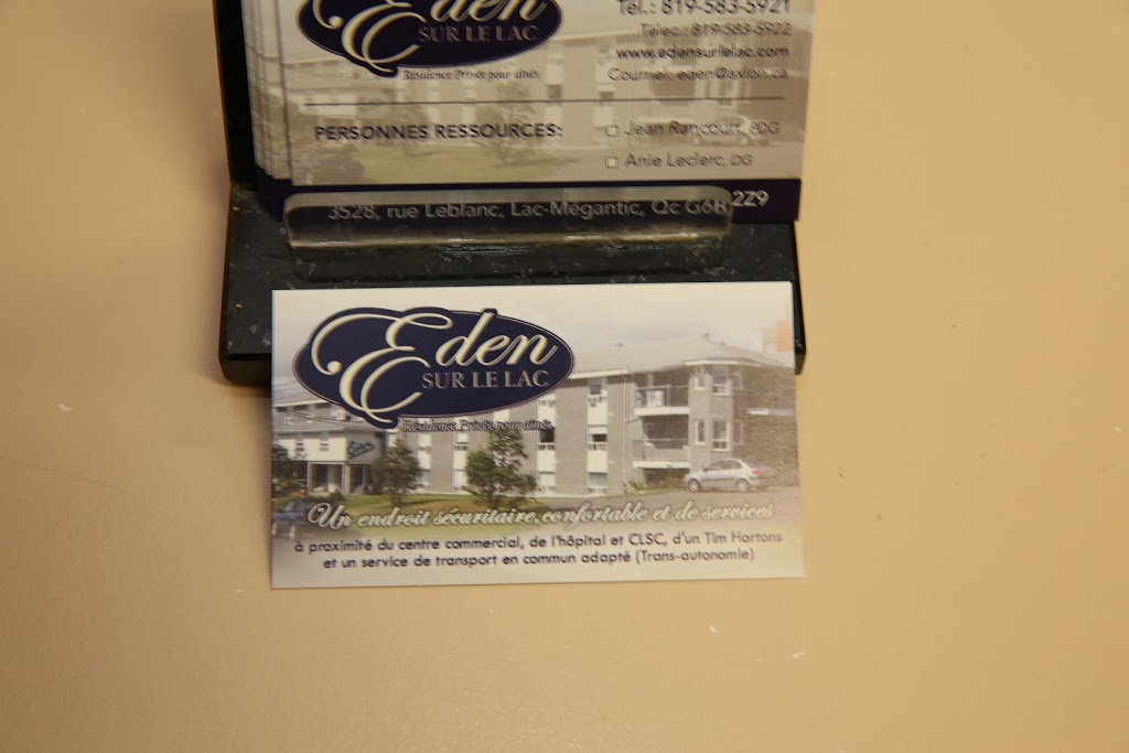 Eden Sur Le Lac | 3528 Rue Leblanc, Lac-Mégantic, QC G6B 2Z9, Canada | Phone: (819) 583-5921