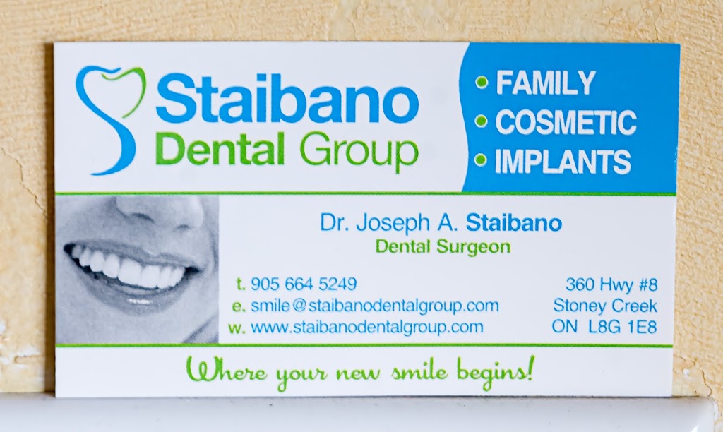 Staibano Dental Group | 360 Highway # 8, Stoney Creek, ON L8G 1E8, Canada | Phone: (905) 664-5249