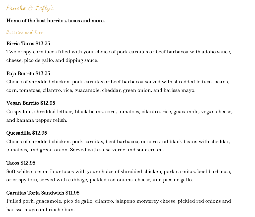 Pancho & Leftys | 19 Watt St Unit 2, Winnipeg, MB R2L 1R5, Canada | Phone: (204) 396-2912