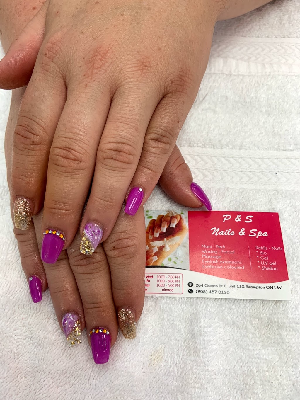 P&S Nails & Spa | 284 Queen St E #110, Brampton, ON L6V 1C2, Canada | Phone: (905) 487-0120