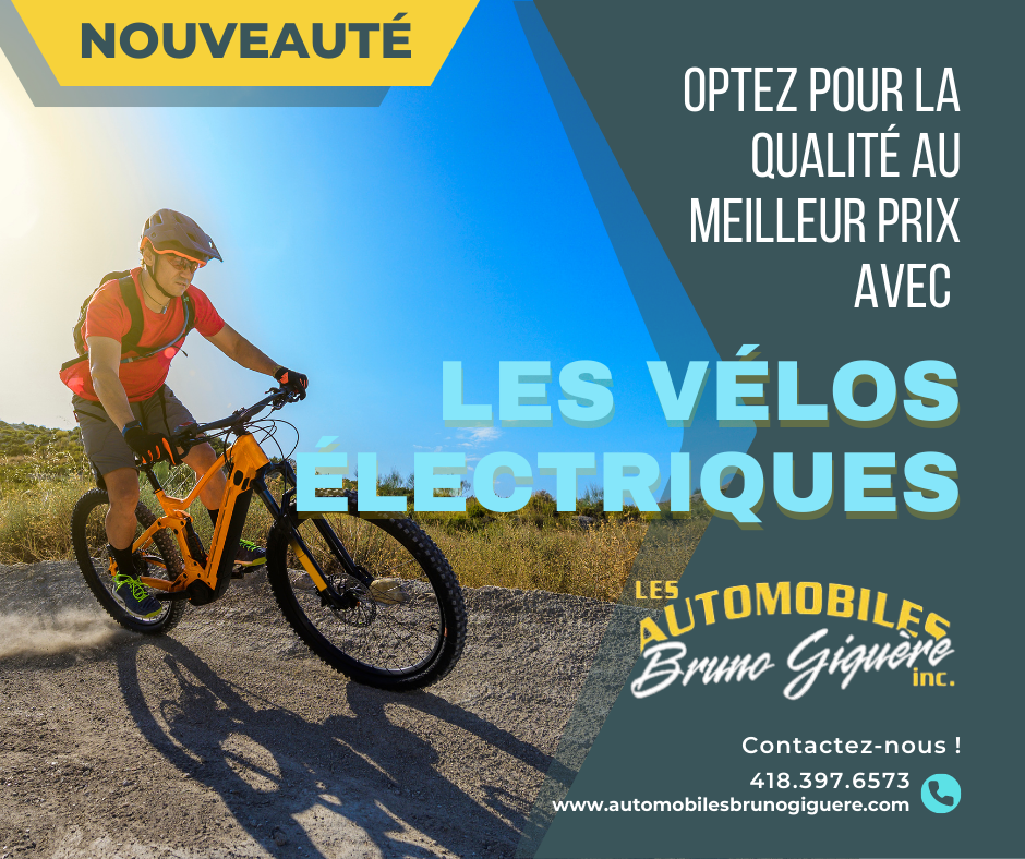 Vélos électriques de Beauce | 1565 Route 173 Sud, Saint-Joseph-de-Beauce, QC G0S 2V0, Canada | Phone: (418) 397-6573