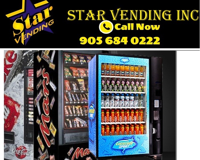 Star Vending Inc- drinks, coffee, chips vending machine companies in Niagara Fall | 72 line 1, rr#2 Niagara on the lake, Nigara Fall, ON L0S 1J0, Canada | Phone: (905) 684-0222