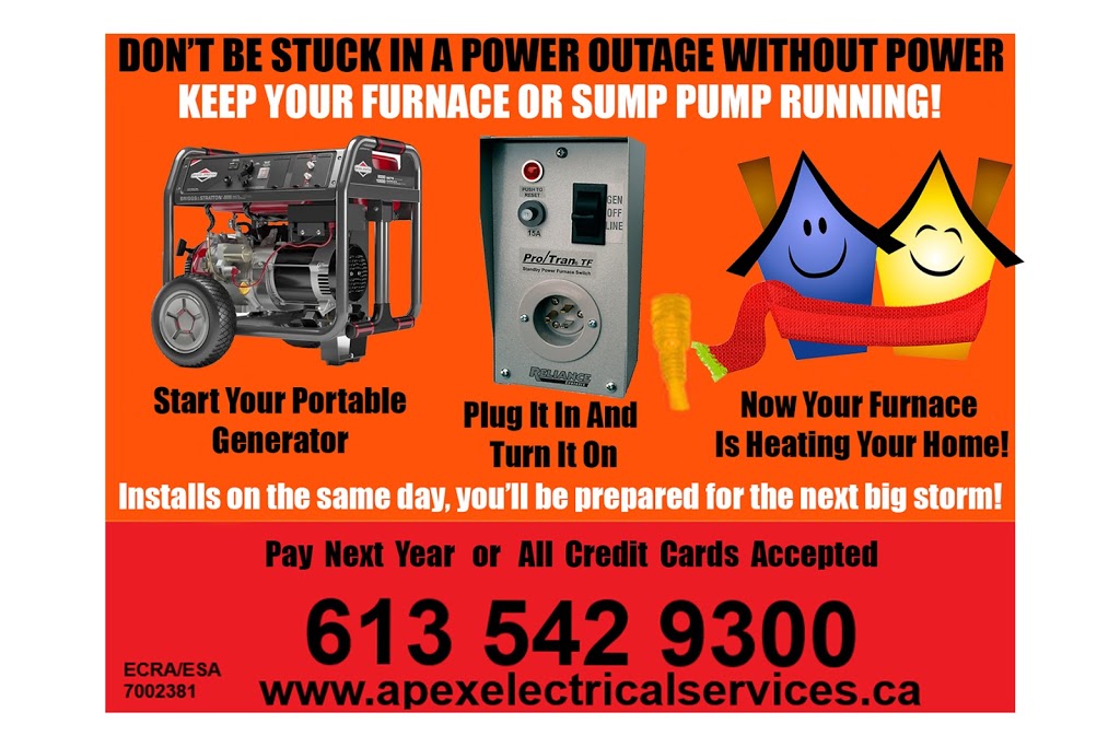 Apex Electrical Services | 247 Avenue Rd, Kingston, ON K7M 1C4, Canada | Phone: (613) 542-9300