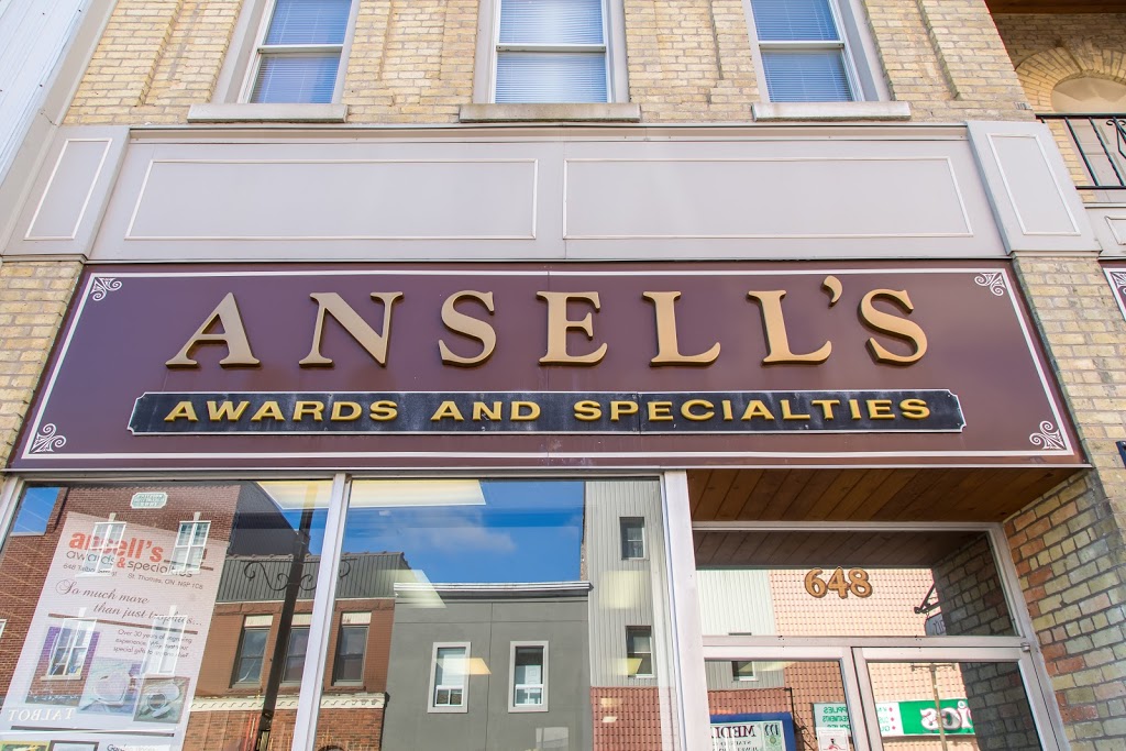 Ansells Awards & Specialties | 648 Talbot St, St Thomas, ON N5P 1C8, Canada | Phone: (519) 633-6547