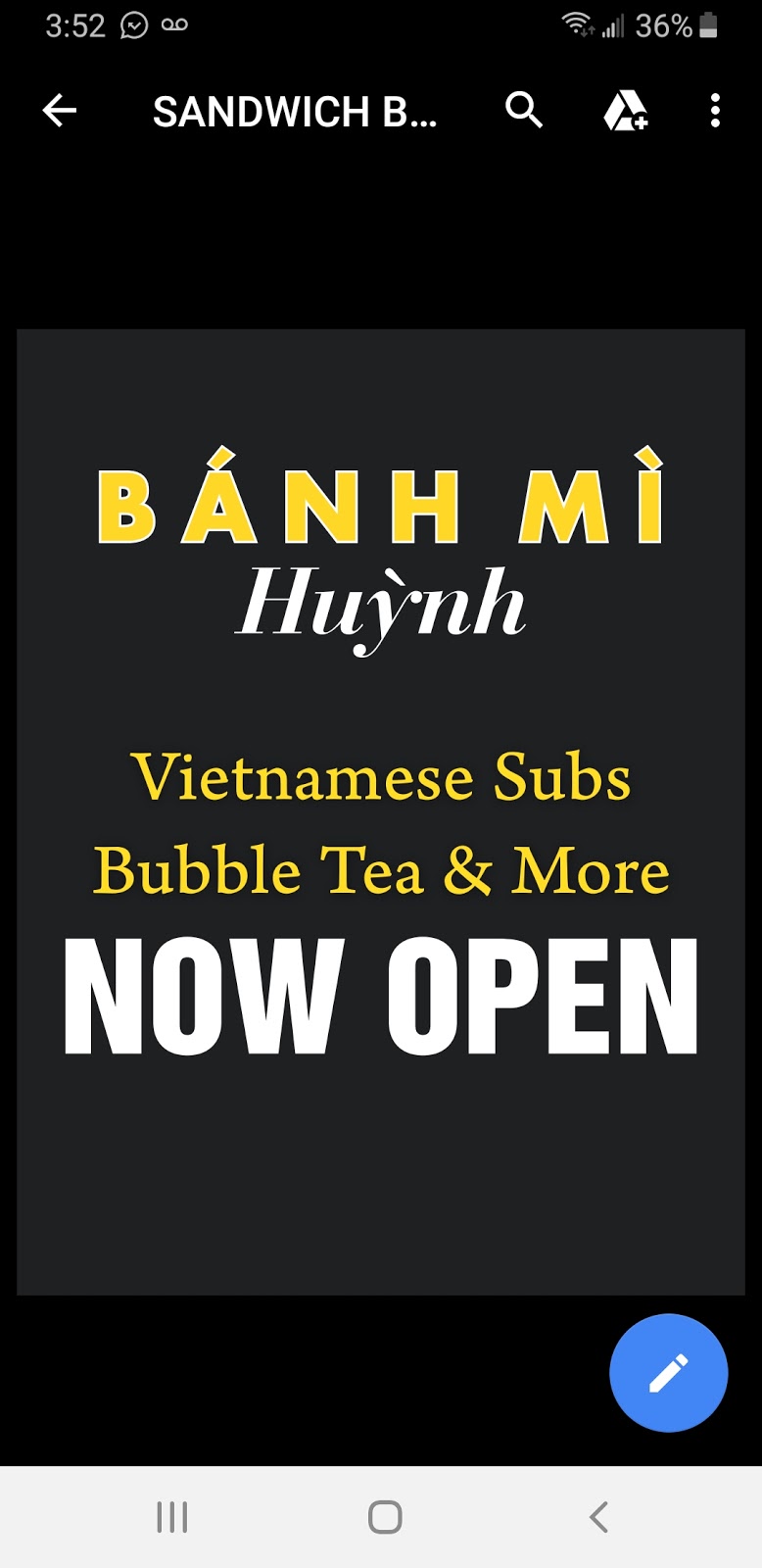 Banh mi huynh | 3525 26 Ave SE #9, Calgary, AB T2B 2M9, Canada | Phone: (587) 470-2010