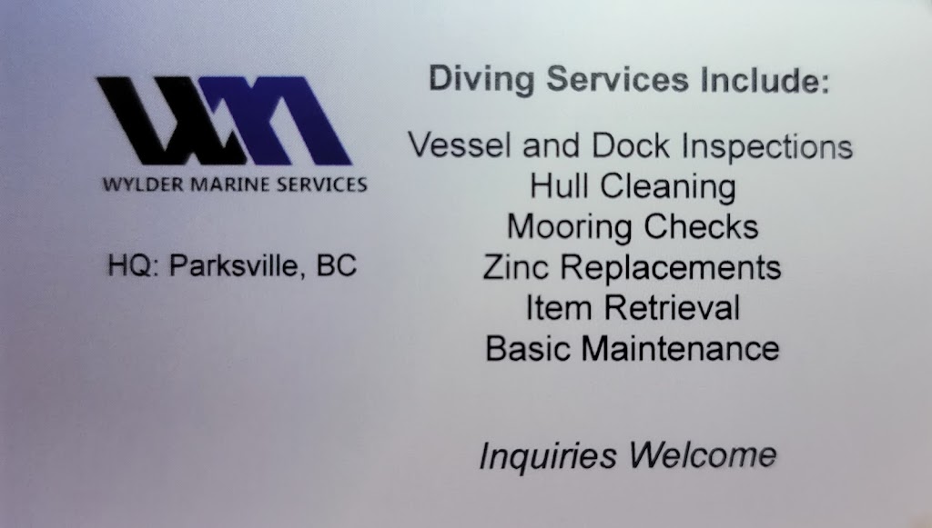 Wylder Marine Services | 1504 Winchester Rd, Qualicum Beach, BC V9K 1Y2, Canada | Phone: (250) 937-1260