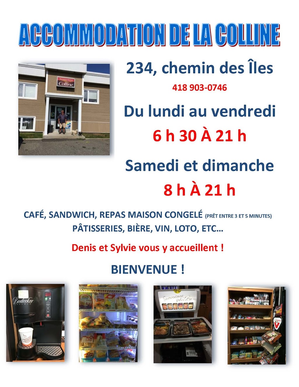 Accommodation de la Colline 817 | 234 Chemin des Îles, Lévis, QC G6V 7M5, Canada | Phone: (418) 903-0746