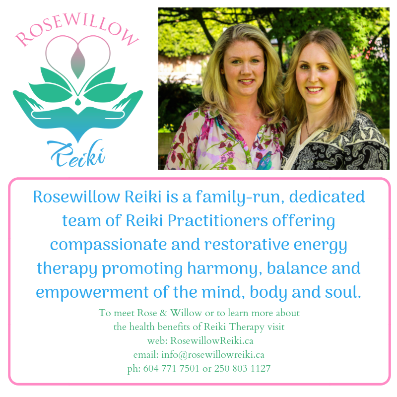 Rosewillow Reiki Delta | 5204 57a St, Delta, BC V4K 3H1, Canada | Phone: (604) 771-7501