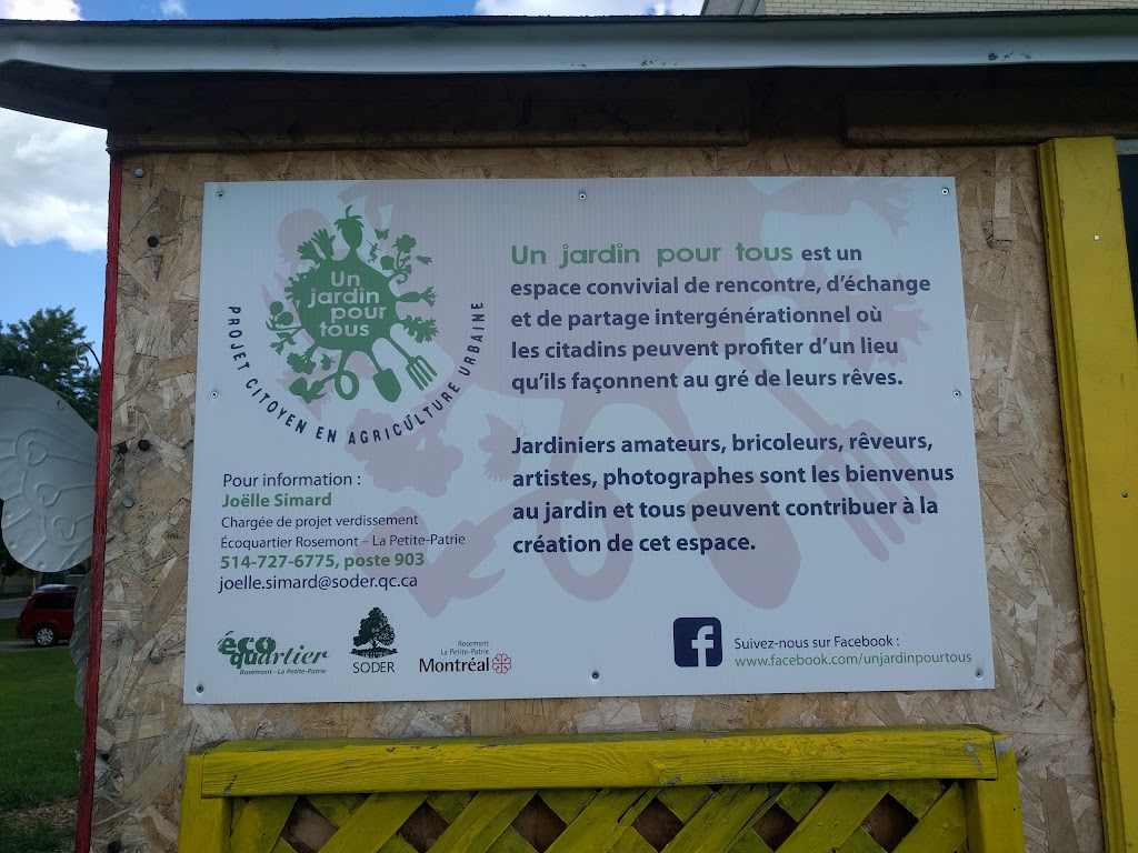 Jardin pour tous | 6108 8e Avenue, Montréal, QC H1Y 2M2, Canada | Phone: (514) 727-6775