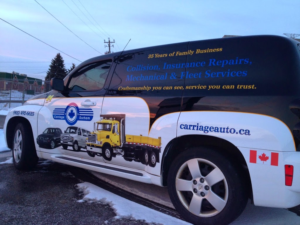 Carriage Of Durham Inc. | 955 Alliance Rd, Pickering, ON L1W 3M8, Canada | Phone: (905) 492-6625
