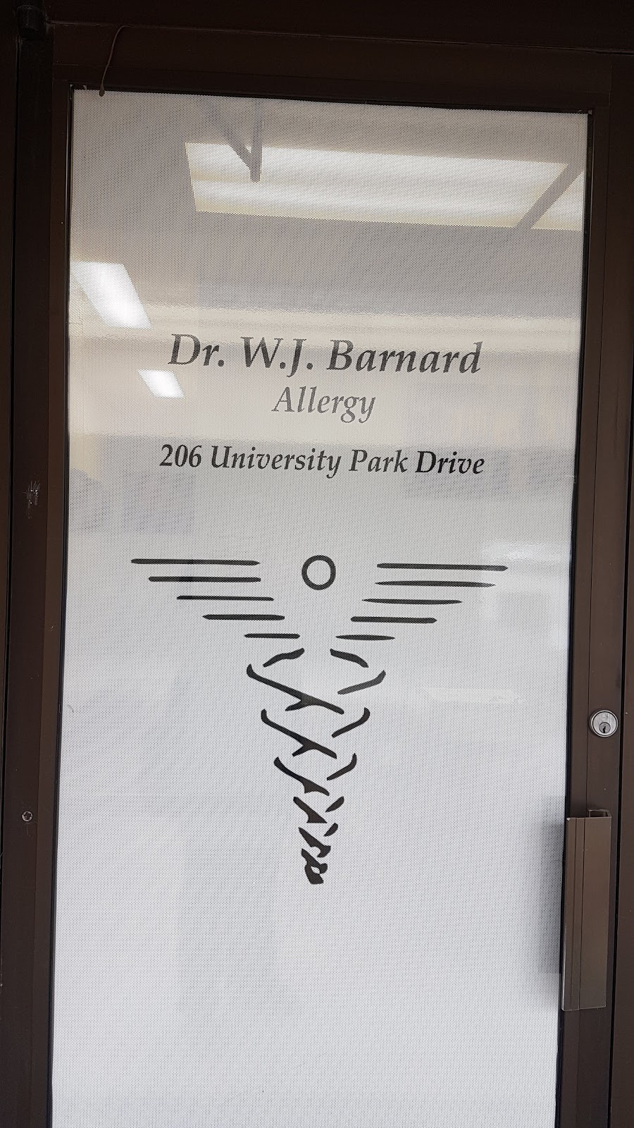 Dr. W J Barnard Allergy | 206 University Park Dr, Regina, SK S4V 1A3, Canada | Phone: (306) 584-2305