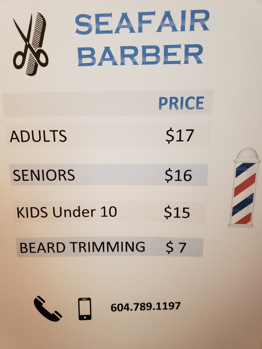 Seafair Barber | 8751 Francis Rd #1, Richmond, BC V7C 1J6, Canada | Phone: (604) 789-1197