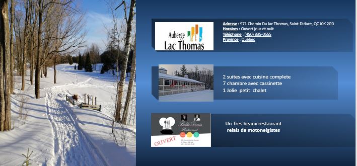 Restaurant belladonis | 982 Chem. du Lac Thomas, Saint-Didace, QC J0K 2G0, Canada | Phone: (450) 592-4540