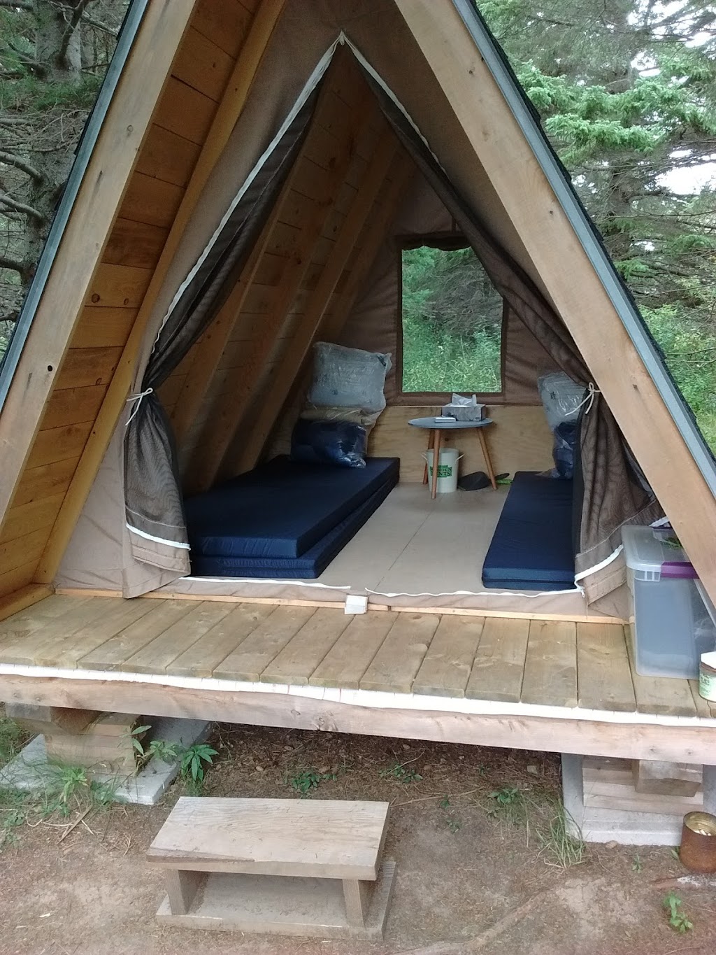 Pictou Island Wooden Tents | 40 Pictou Island Rd, Pictou Island, NS B0K 1J0, Canada | Phone: (902) 759-3240