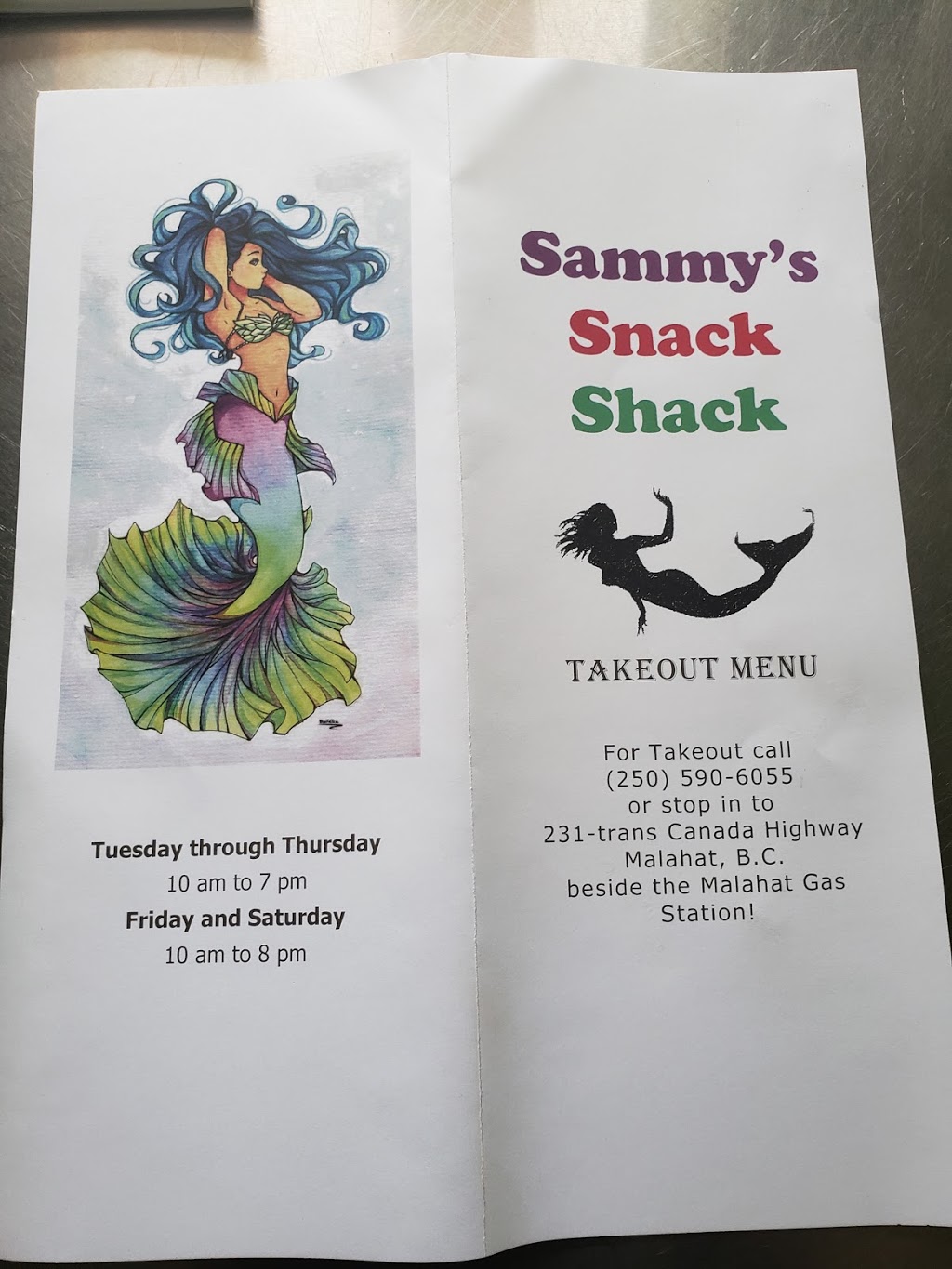 Sammys Snack shack | 231 Trans-Canada Hwy, Malahat, BC V0R 2L0, Canada | Phone: (250) 590-6055