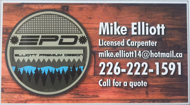 Elliott Premium Design | 176 North St, Blyth, ON N0M 1H0, Canada | Phone: (226) 222-1591
