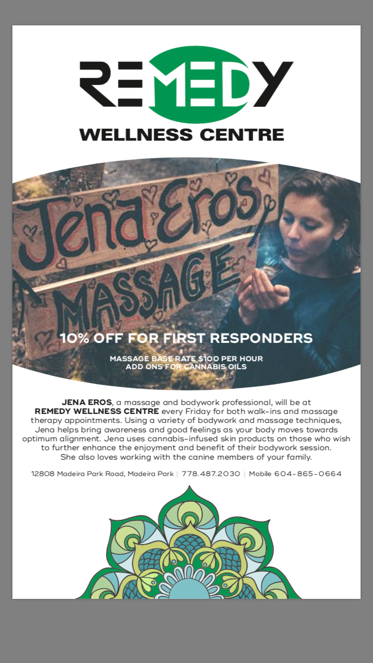 Remedy Wellness Centre | 12808 Madeira Park Rd, Madeira Park, BC V0N 2H1, Canada | Phone: (778) 487-2030